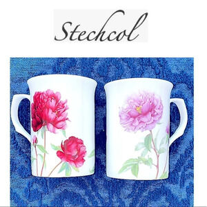 New Set of 2 Stechcol Floral mugs